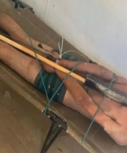 İsrail Askeri, Filistinli Esire İşkence Görüntüsünü Paylaştı