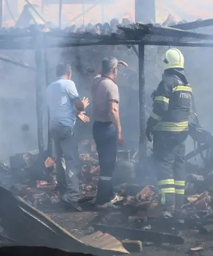 Yanan evde cansız bedeni bulundu