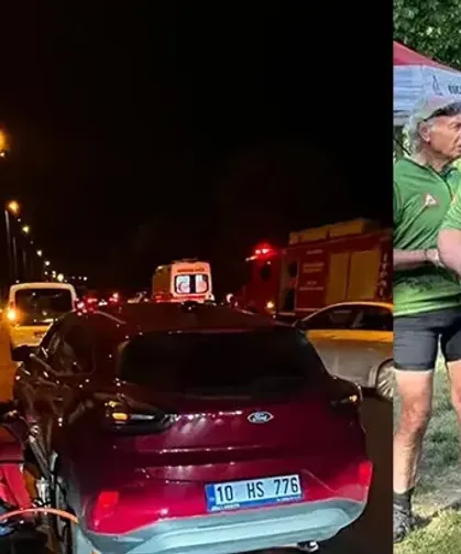 2 otomobilin çarptığı öğretmen Serkan Kadıoğlu hayatını kaybetti