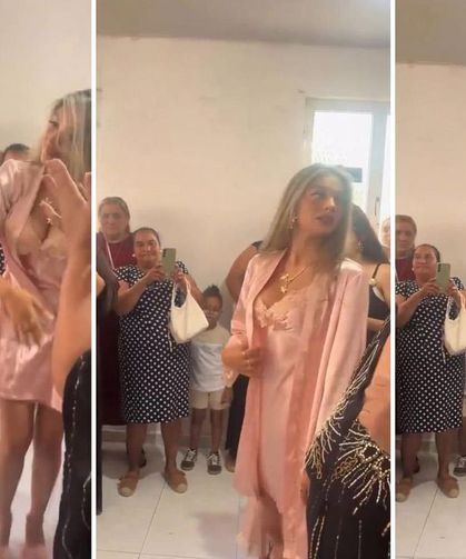 Bu nasıl gelenek? Düğün sonrası gelini gerdeğe hazırladılar