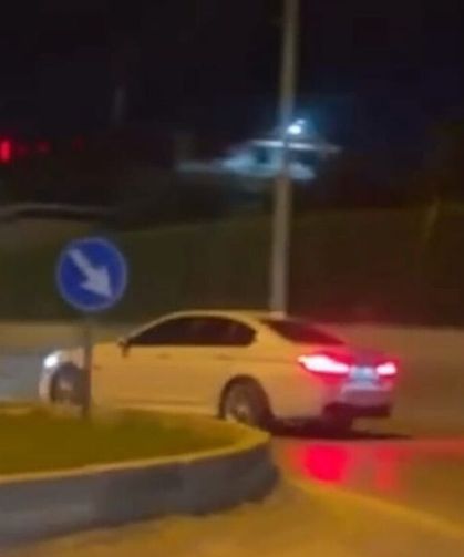 Drift atan aday sürücü polisten kaçamadı ceza yağdı
