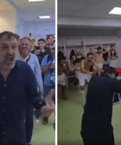 Kulüp başkanı çıldırdı! Para dolu çantayı futbolcuların önüne attı