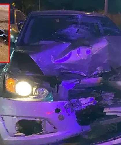 Otomobille çarpışan motosikletin sürücüsü ağır yaralandı