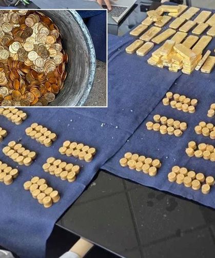 Tadilat Yaparken Servet Buldular! Duvarın Ardından Külçe Külçe Altın Çıktı