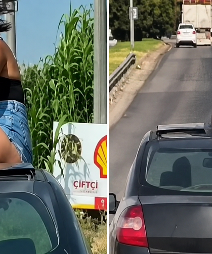 Tepki çeken görüntüler sonrası operasyon! Kadın ve sürücü gözaltına alındı