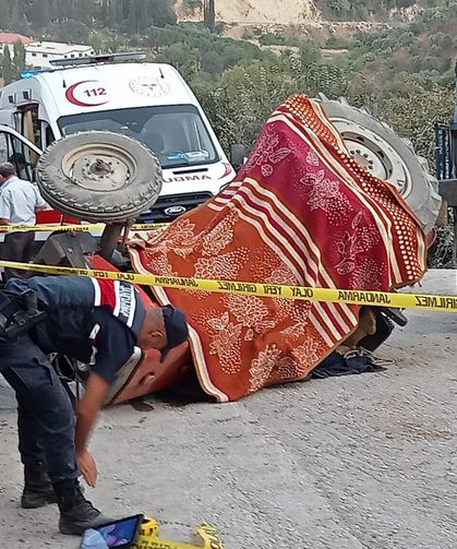 Aydın'da traktör devrildi; 1 ölü, 1 yaralı