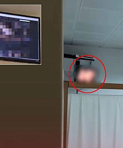 Hastalara cins*l içerikli film izletilen hastaneden açıklama geldi