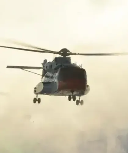 Helikopter düştü: 3 ölü