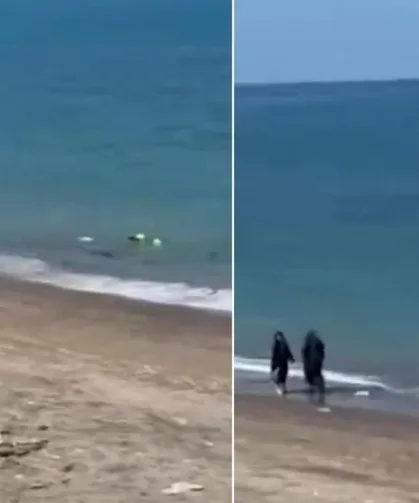 Plajda utandıran görüntü! "Polisi arıyorum" dese de umursamadılar