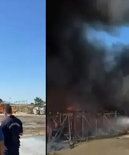Salça ve gıda fabrikasında korkutan yangın