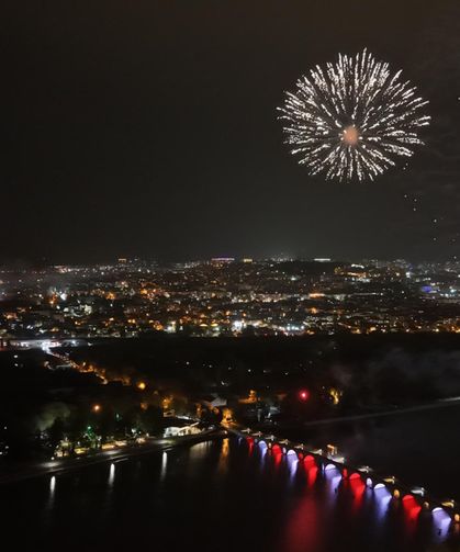 Edirne'de Cumhuriyet Bayramı'nda Fener Alayı Düzenlendi