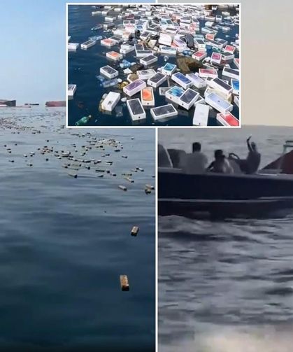 Hürmüz Boğazı’nda İlginç Manzara: Balıkçılar iPhone Avına Çıktı