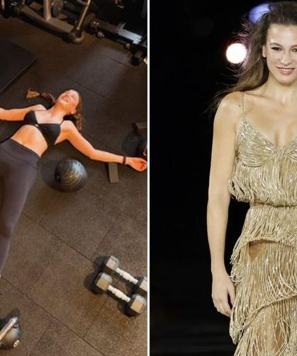 Serenay Sarıkaya Antrenman Sonrası Yerde Uzandı