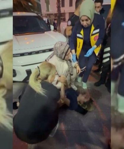 Sokakta yürüyen eşini sırtından bıçakladı