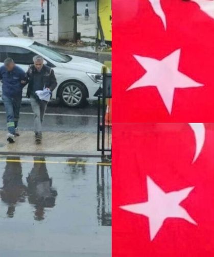 Türk bayrağını çöpe atıp görüntüledi! Gerçek polis incelemesiyle ortaya çıktı