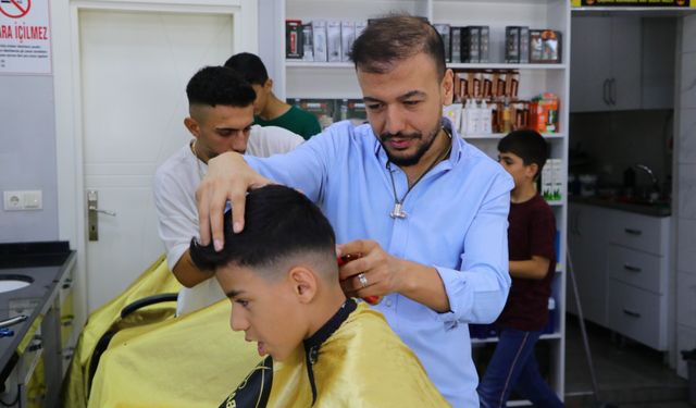 Okula başlayacak çocuklara ücretsiz tıraş  