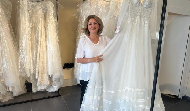 Evlenmek isteyen ihtiyaç sahibi genç çiftlere ücretsiz gelinlik   