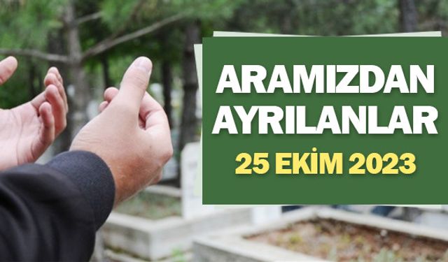 Kahramanmaraş'ta bugün vefat edenler 11 Ocak 2024 Cenaze İlanları!