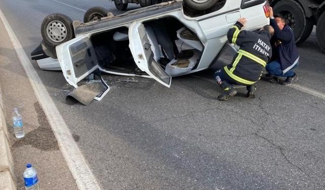 Hatay’da trafik kazası: 2 yaralı