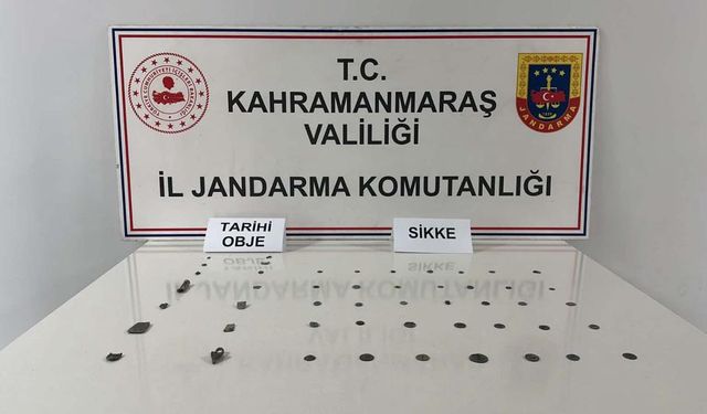 Kahramanmaraş’ta üzerinde tarihi eser taşırken yakalandı