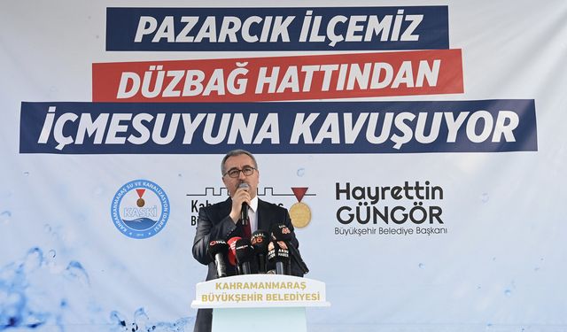 Pazarcık’ın İçmesuyu Sorununu Çözüme Kavuşturacak Proje Hızla Yükseliyor