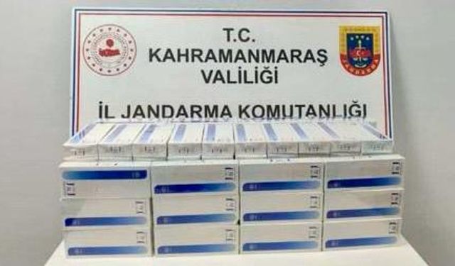 Kahramanmaraş’ta kaçak sigara sevkiyatına jandarma engeli