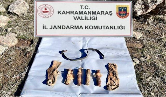 Elbistan’da PKK’ya ait eşyalar bulundu 