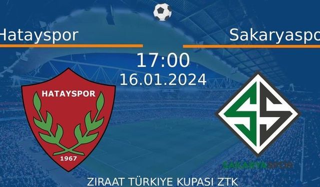 Hatayspor Sakaryaspor maçı ne zaman, saat kaçta, hangi kanalda?