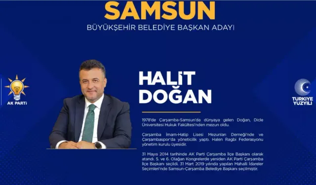 AK Parti Samsun Belediye Başkan Adayı Halit Doğan Kimdir?