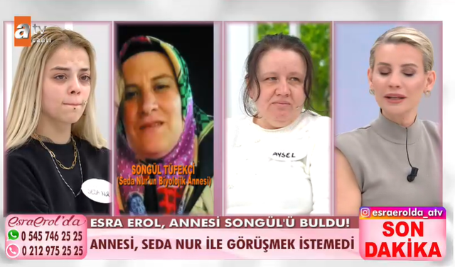 Esra Erol'da Seda Nur'un annesi bulundu! Annesi Sedanur'u istemiyor mu?