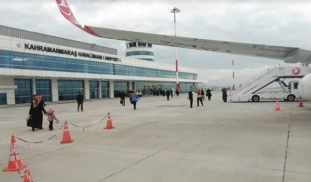 Kahramanmaraş Havalimanı'nda Aralık Ayında 19 Bin Yolcu Taşındı