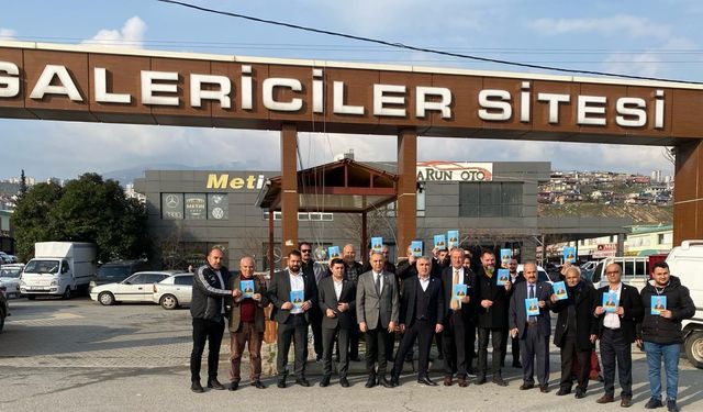 İYİ Parti, Galericiler Sitesi Esnafını Ziyaret Etti