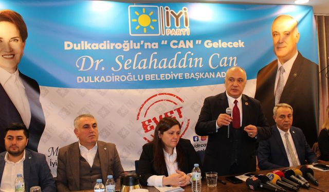İYİ Parti Dulkadiroğlu Belediye Başkan Adayı Dr. Selahaddin Can, ‘’Teşhisi Koyduk Tedaviye Geliyoruz”