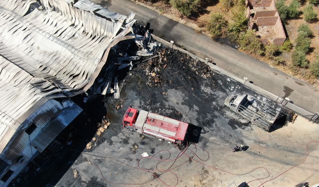 Antalya'da karton fabrikası kül oldu, maddi hasar 100 milyon TL