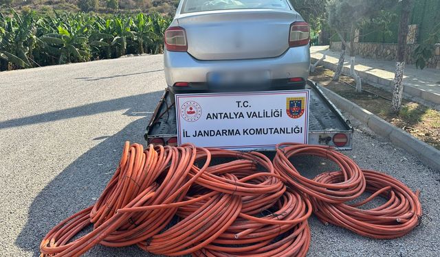 Antalya’da enerji nakil kablosu hırsızlığı: 2 kişi yakalandı