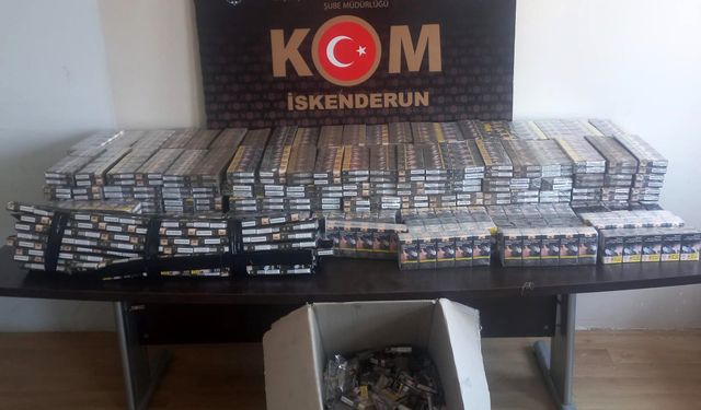 Hatay'da durdurulan araçtan 4 bin 90 paket kaçak sigara çıktı