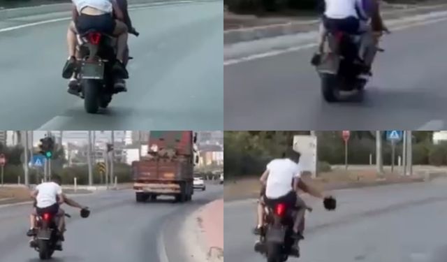 Kapkaç yapıp motosikletle kaçarken görüntülenen 2 şüpheli yakalandı