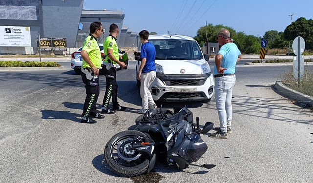 Manavgat'ta motosiklet kazası: 1 yaralı