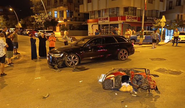 Dur tabelasını dikkate almadı, kendi ayrı motosikleti ayrı yerlere fırladı