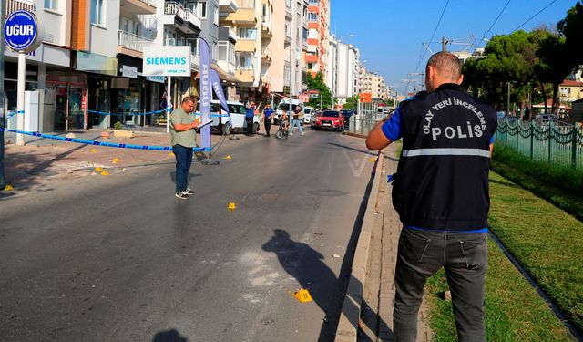 Bir işyeri kurşunlandı, yol savaş alanına döndü