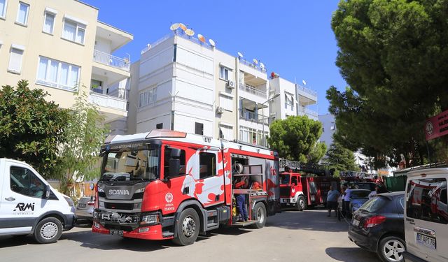 Klimadan çıkan yangın panik yaşattı