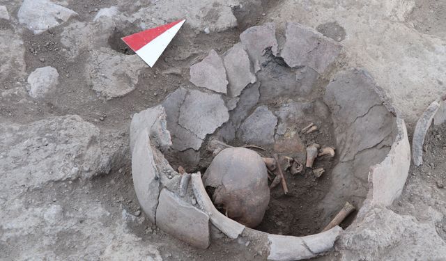 Yassıhöyük'te 6 bin yıllık kafatası bulundu