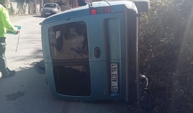 Trafik Kazasında Bir Kişi Yaralandı