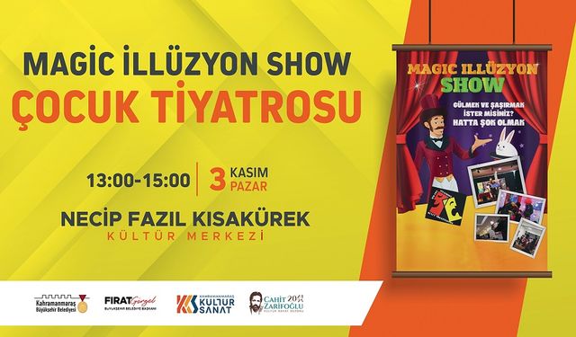 Kahramanmaraş'ta Çocuklar İçin Büyülü Bir Gün: Magic İllüzyon Show!