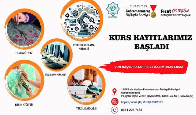 Kahramanmaraş’ta Özel Gereksinimli Bireyler İçin Kurs Başvuruları Başladı