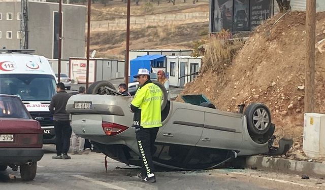 Kahramanmaraş’ta Takla Atan Araçta 1 Kişi Yaralandı