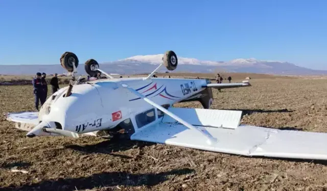 Isparta'dan havalanan uçak Denizli'de sert iniş yaptı: 1 yaralı