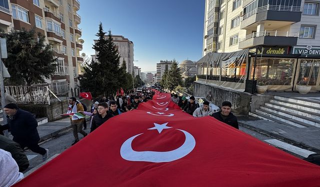 Kahramanmaraş'ta Filistin İçin Yürüyüş Gerçekleştirildi