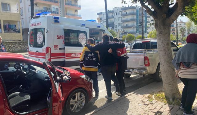 Motokurye Motosiklet Kazasında Yaralandı