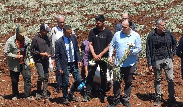 Araban’da Çiftçiler Günü Sarımsak Tarlasında Kutlandı